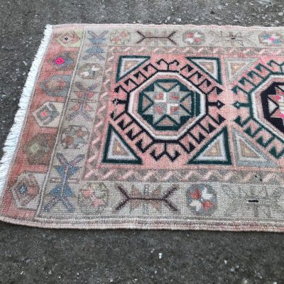 Door Mat Rug, Decorative Turkish Old Rug, Interior Designer Tribal Rug, Vintage small Bohemian Rug, Turkish small rug, kitchen small rug,