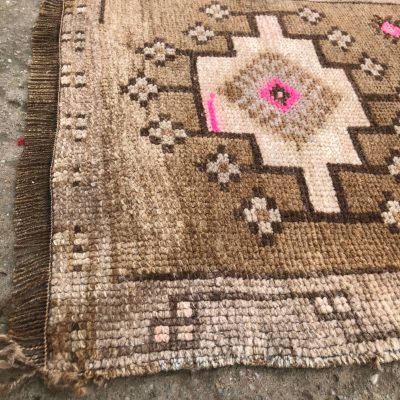 Oriental Door Mat, Vintage Small Rug, Oushak Small Rug, Turkish Small Rug, Bath Rug, Kitchen Rug, Bedside Rug,Small Oushak Rug, 2’ x 2’9