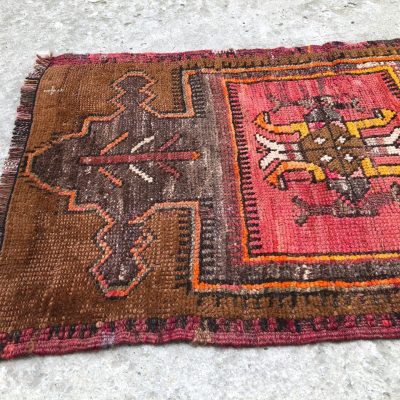 Powder Room Rug, Vintage Small Rugs, Turkish Small Rugs, Turkish Rugs, Oushak Rugs, Handmade Small rugs, Old Turkish Rugs, Bathroom rugs,