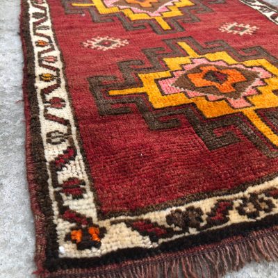 Doormat Rug, Bath Rug, Vintage Turkish Small Rug, Anatolian Small Rug, Bohemian Small Carpet, Pink Oushak Small Rug, Handwoven Rug, 1’8×2’7