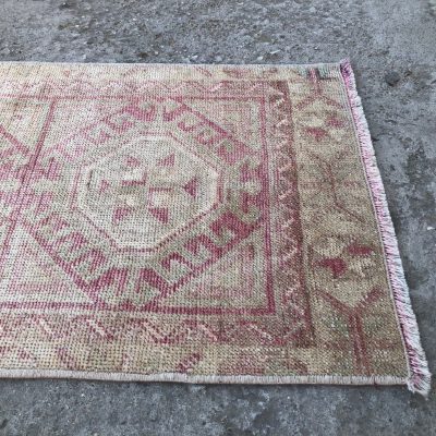 Turkish Small Rug, Small Turkish Rug, Vintage Rug, Powder room Rug, Rustic Rug, Door Mat Rug, Bedside Rug, Indoor Rug, Bath Rug, 1’8×3’10