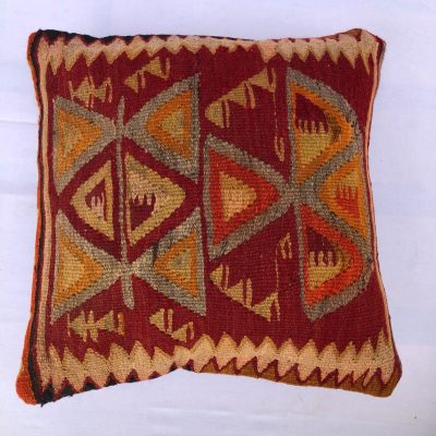 Kilim Cushion Cover, Anatolian Home Decor Kilim Pillow Slip, Handwoven Kilim Pillowcase, Anatolian Kilim Pillowcase, Sofa Cushion, 17”x17”