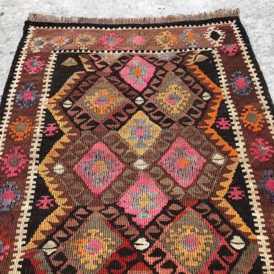 Small Kilim Rug,  Decorative kilim Rug, Multi-Colored Turkish Kilim Rug, Vintage Anatolian Handmade Kilim, Old Small Turkish Kilim, 1’9×2’10