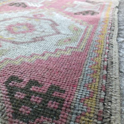 Turkish Small Rug, Coffee Table Placemat, Shoe Mat, Yastik Rug, Cloakroom Small Rug, Door Mat Rug, Oriental Small Rug, Bath Rug, 1’8 x 3’1