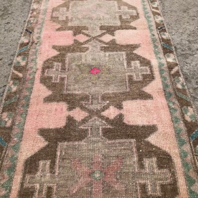 Small Oushak Rug, Vintage Oushak Small Rug, Vintage Small Rug, Turkish Oushak Small Rug, Handwoven Small Rug, Door Mat Oushak Rug, 1’6×3’3