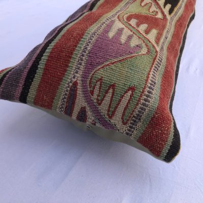 Extra Long Lumbar Turkish Pillow, Boho Pillow, Bedroom Kilim Pillows, LUMBAR Pillow Cover, Kilim Cushion Cover, Home Decor, Turkey Pillow