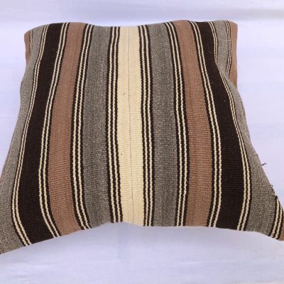 Kilim Cushion Cover, Nomadic Pillowcase, Kilim Stripe Pillowcase, Handmade Pillowcase, Cushion Kilim Cover,Oriental Cushioncase, 20”x20”