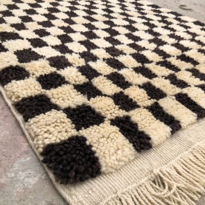 Black White Checkered Runner Rugs, Moroccan Checkered Design Runner, Black White Checker Runner Rugs, Kitchen Runner Rugs, Hallway Runner