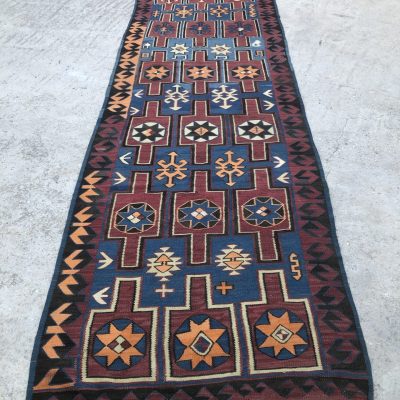 Antique Avar kilim, Antique Turkish Kilim,  Extra Long Antique Kilim, Kilims, Long Antique Kilims, Avar Antique Kilims 4’4 x 16’