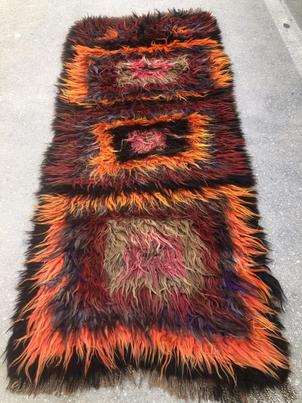 Front foyer Rug,Tribal Rug, interior design rug, ethnic Turkish rug, Turkish Runner Rug, Turkish Rug, Mohair Rug, Shaggy Rug, - Image 6